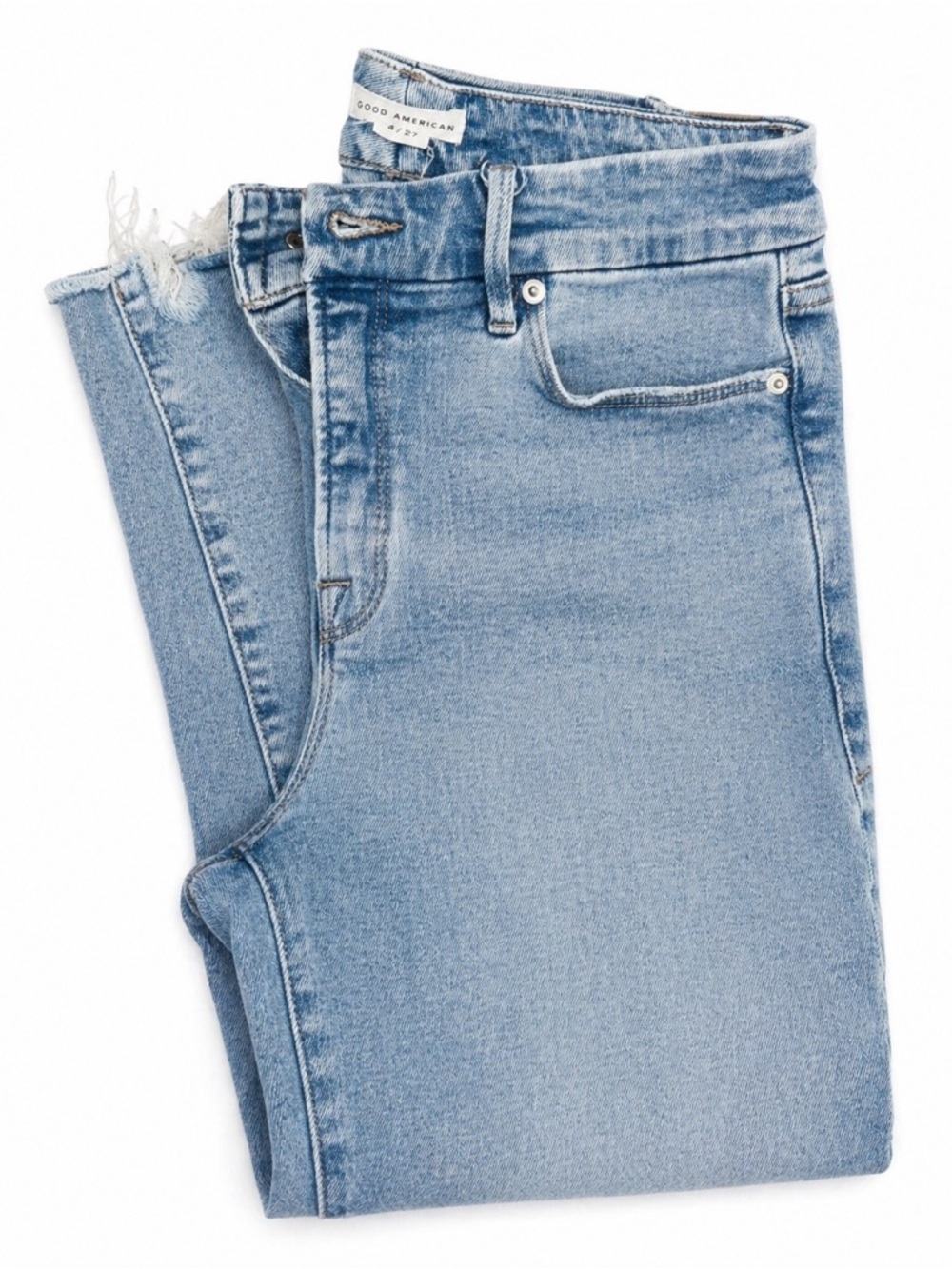Good American Light Blue High-Rise Skinny Jeans